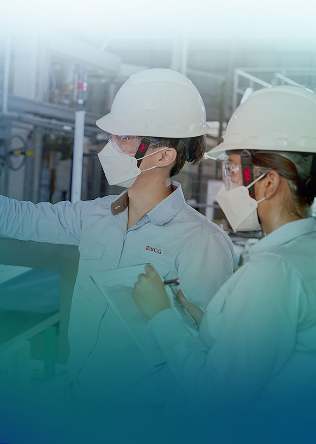 สุขภาพและความปลอดภัยที่ SCGC เราใส่ใจและให้ความสำคัญกับคุณภาพชีวิตของทุกคนมาอย่างต่อเนื่อง
